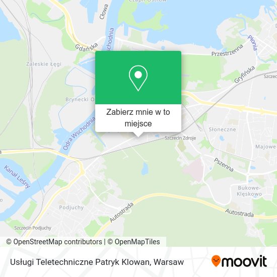 Mapa Usługi Teletechniczne Patryk Klowan