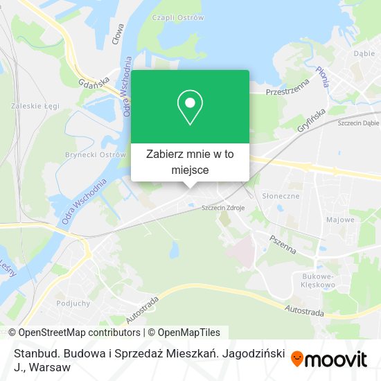 Mapa Stanbud. Budowa i Sprzedaż Mieszkań. Jagodziński J.