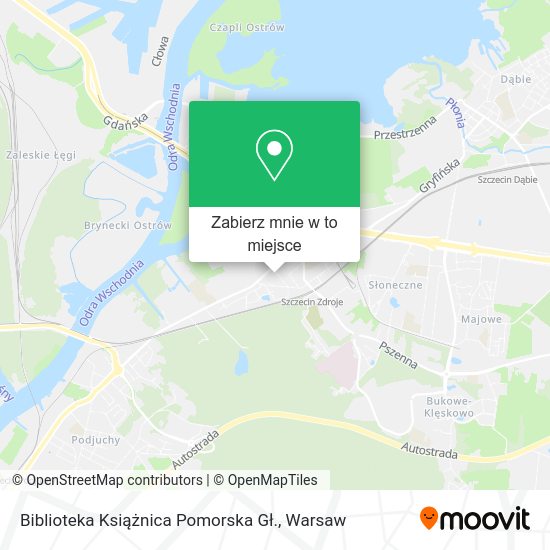 Mapa Biblioteka Książnica Pomorska Gł.