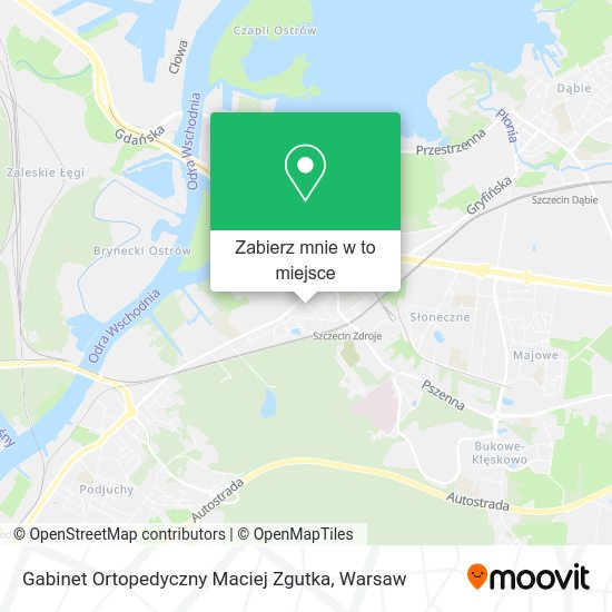 Mapa Gabinet Ortopedyczny Maciej Zgutka