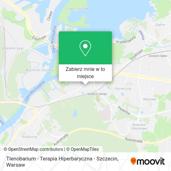 Mapa Tlenobarium - Terapia Hiperbaryczna - Szczecin