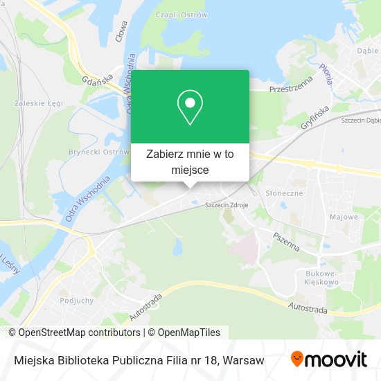 Mapa Miejska Biblioteka Publiczna Filia nr 18