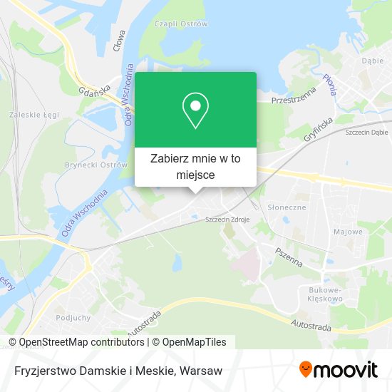 Mapa Fryzjerstwo Damskie i Meskie