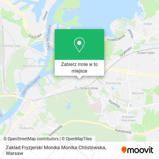 Mapa Zaklad Fryzjerski Monika Monika Chlistowska