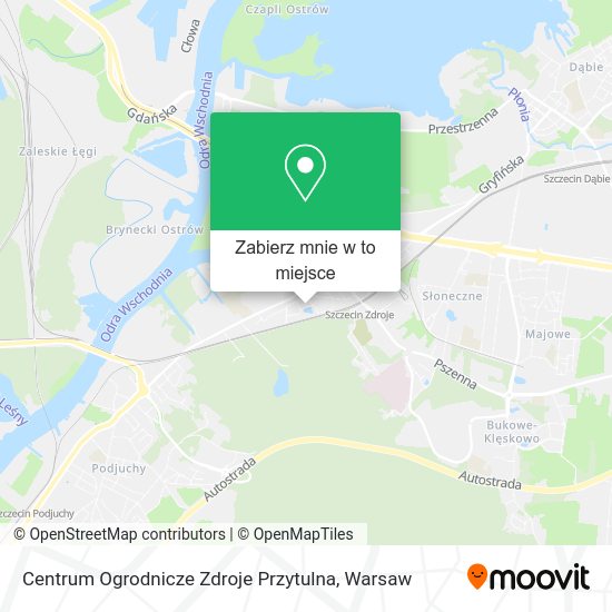 Mapa Centrum Ogrodnicze Zdroje Przytulna