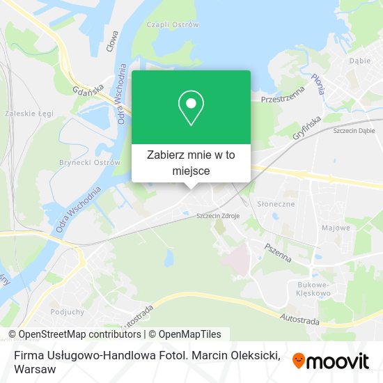 Mapa Firma Usługowo-Handlowa Fotol. Marcin Oleksicki