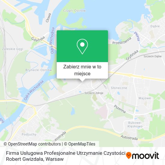 Mapa Firma Usługowa Profesjonalne Utrzymanie Czystości Robert Gwizdała