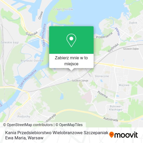 Mapa Kania Przedsiebiorstwo Wielobranzowe Szczepaniak Ewa Maria