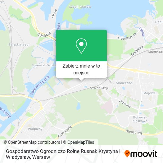 Mapa Gospodarstwo Ogrodniczo Rolne Rusnak Krystyna i Władysław