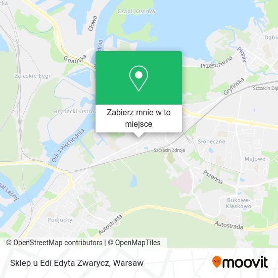 Mapa Sklep u Edi Edyta Zwarycz