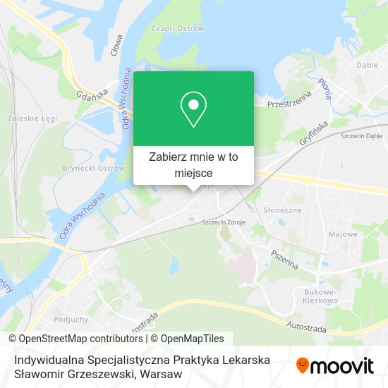 Mapa Indywidualna Specjalistyczna Praktyka Lekarska Sławomir Grzeszewski