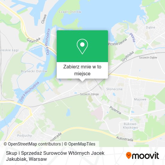 Mapa Skup i Sprzedaż Surowców Wtórnych Jacek Jakubiak