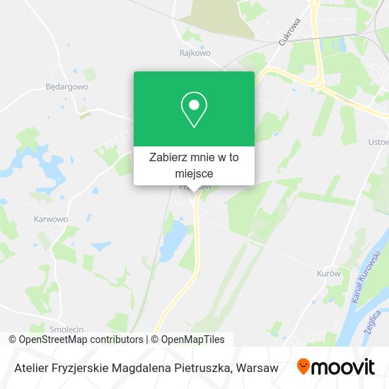 Mapa Atelier Fryzjerskie Magdalena Pietruszka