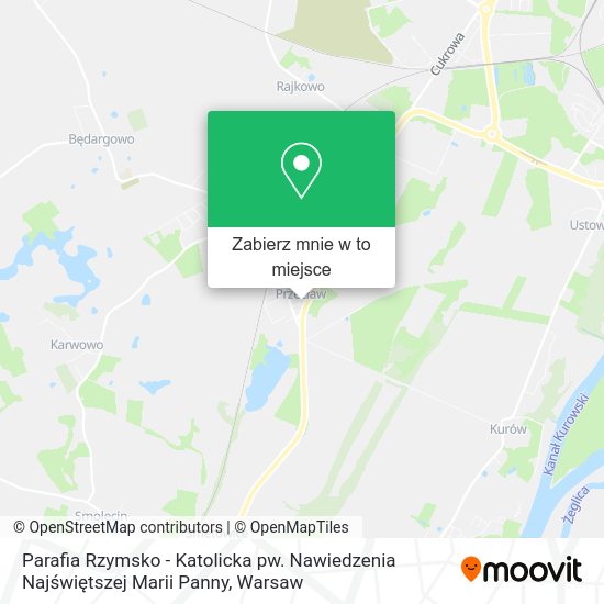 Mapa Parafia Rzymsko - Katolicka pw. Nawiedzenia Najświętszej Marii Panny