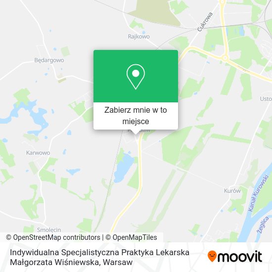 Mapa Indywidualna Specjalistyczna Praktyka Lekarska Małgorzata Wiśniewska