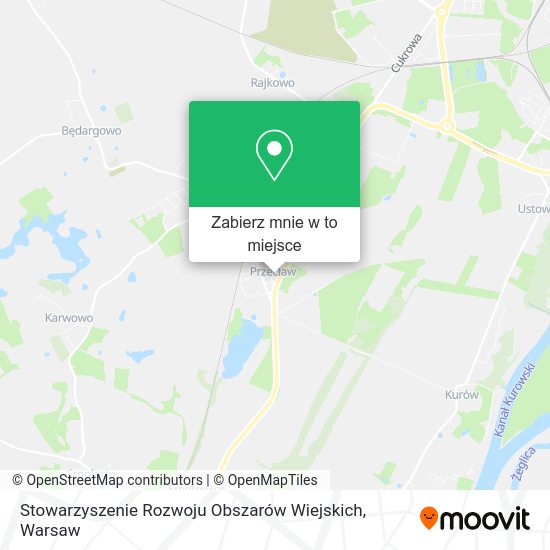 Mapa Stowarzyszenie Rozwoju Obszarów Wiejskich