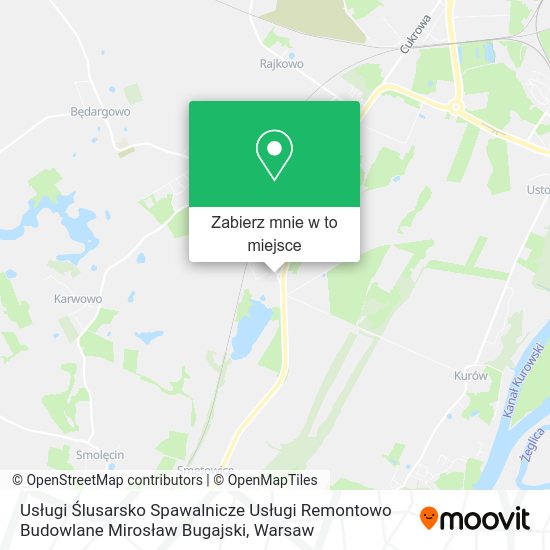 Mapa Usługi Ślusarsko Spawalnicze Usługi Remontowo Budowlane Mirosław Bugajski