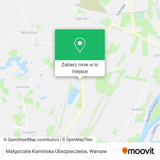 Mapa Małgorzata Kamińska Ubezpieczenia