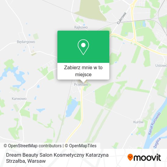 Mapa Dream Beauty Salon Kosmetyczny Katarzyna Strzałba