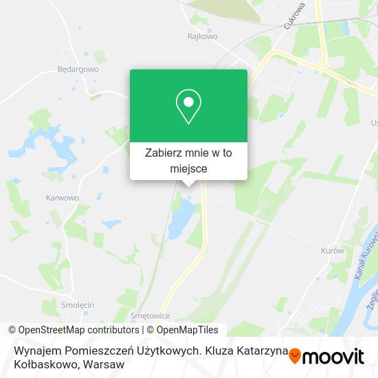 Mapa Wynajem Pomieszczeń Użytkowych. Kluza Katarzyna Kołbaskowo