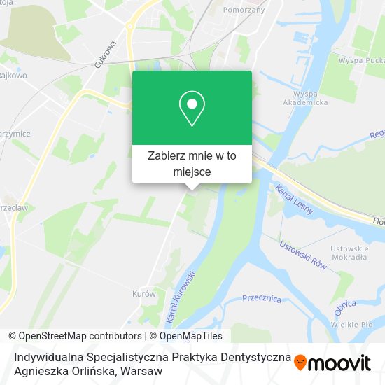 Mapa Indywidualna Specjalistyczna Praktyka Dentystyczna Agnieszka Orlińska