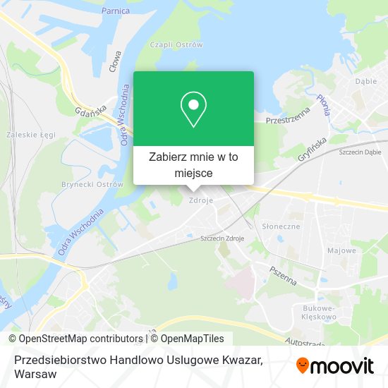 Mapa Przedsiebiorstwo Handlowo Uslugowe Kwazar