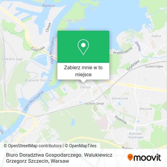 Mapa Biuro Doradztwa Gospodarczego. Walukiewicz Grzegorz Szczecin