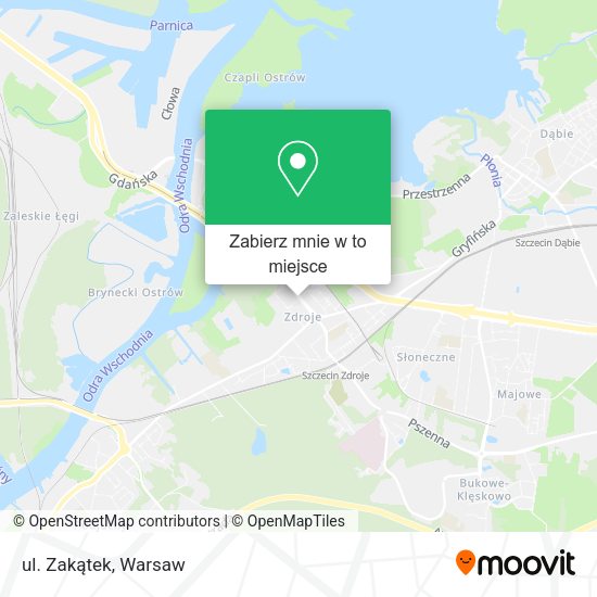 Mapa ul. Zakątek