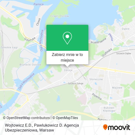 Mapa Wojtowicz E.D., Pawlukowicz D. Agencja Ubezpieczeniowa