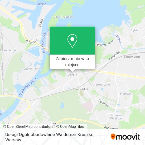 Mapa Usługi Ogólnobudowlane Waldemar Kruszko