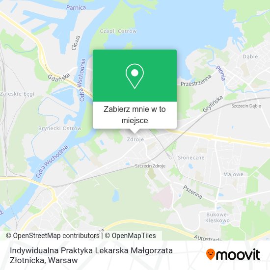 Mapa Indywidualna Praktyka Lekarska Małgorzata Złotnicka