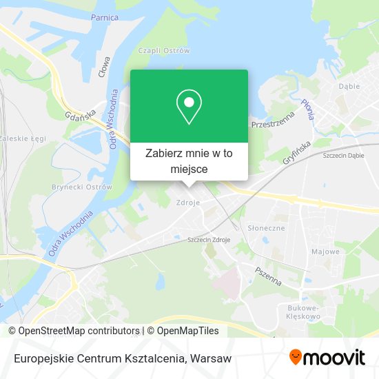 Mapa Europejskie Centrum Ksztalcenia