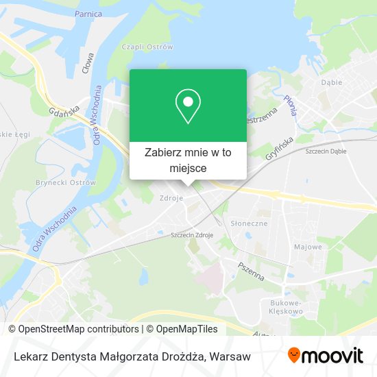 Mapa Lekarz Dentysta Małgorzata Drożdża