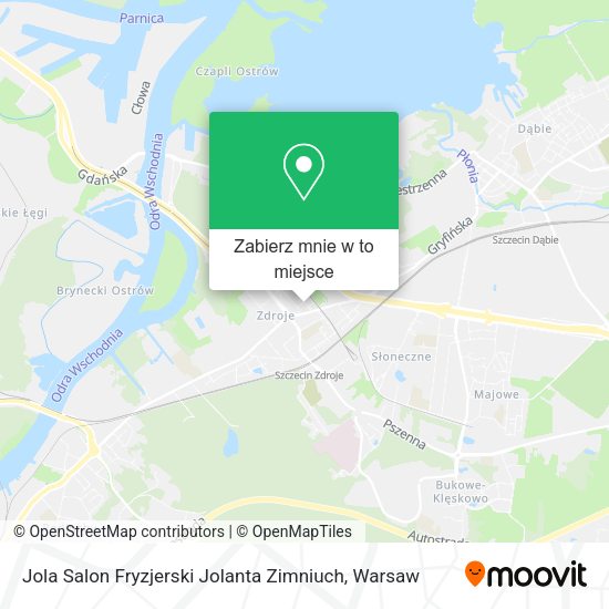 Mapa Jola Salon Fryzjerski Jolanta Zimniuch