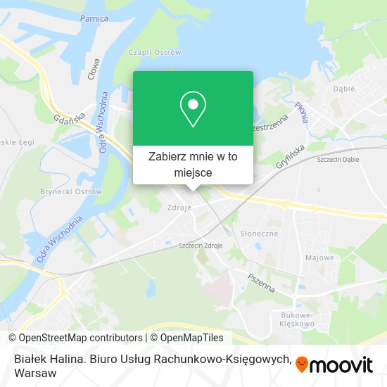 Mapa Białek Halina. Biuro Usług Rachunkowo-Księgowych