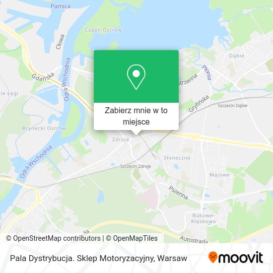 Mapa Pala Dystrybucja. Sklep Motoryzacyjny