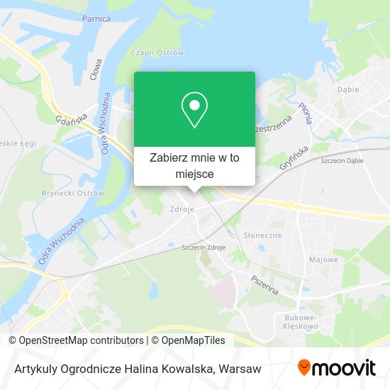 Mapa Artykuly Ogrodnicze Halina Kowalska