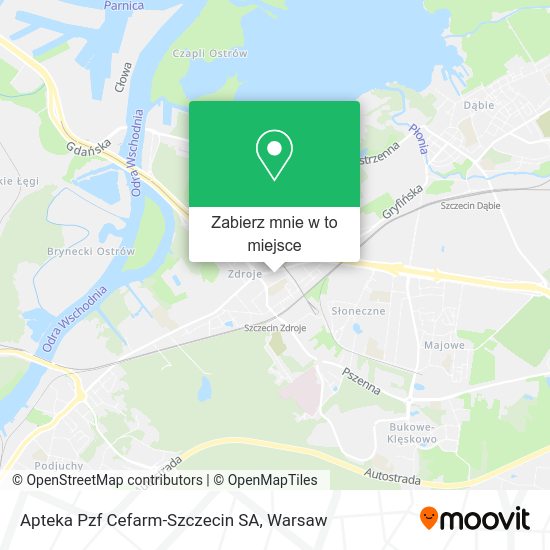 Mapa Apteka Pzf Cefarm-Szczecin SA