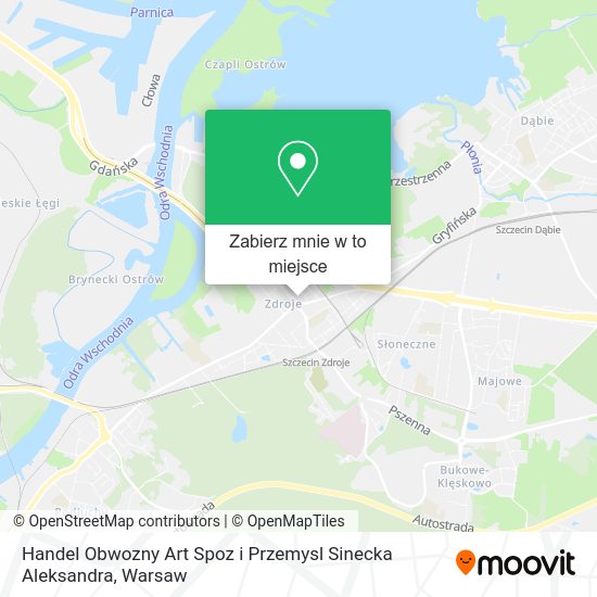 Mapa Handel Obwozny Art Spoz i Przemysl Sinecka Aleksandra