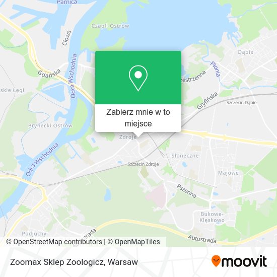 Mapa Zoomax Sklep Zoologicz