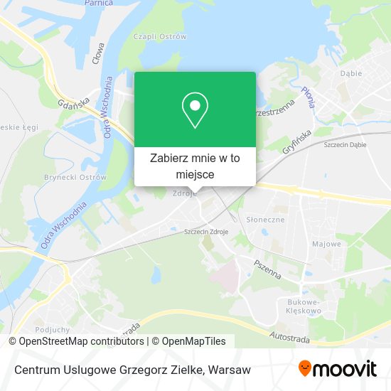 Mapa Centrum Uslugowe Grzegorz Zielke