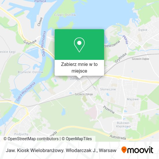 Mapa Jaw. Kiosk Wielobranżowy. Włodarczak J.