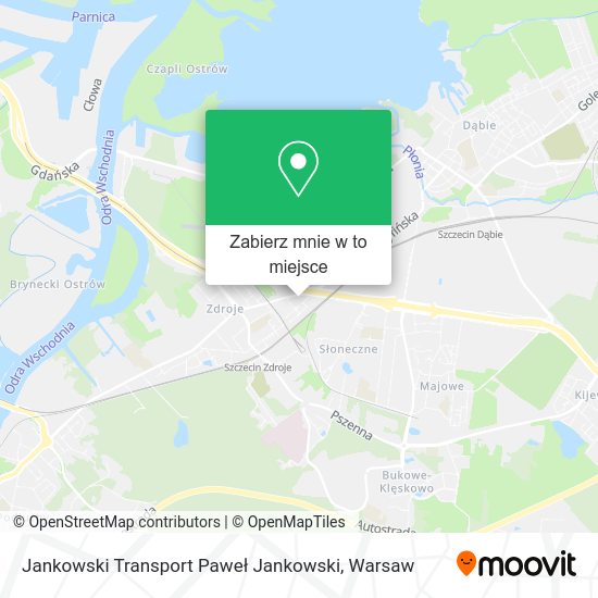 Mapa Jankowski Transport Paweł Jankowski