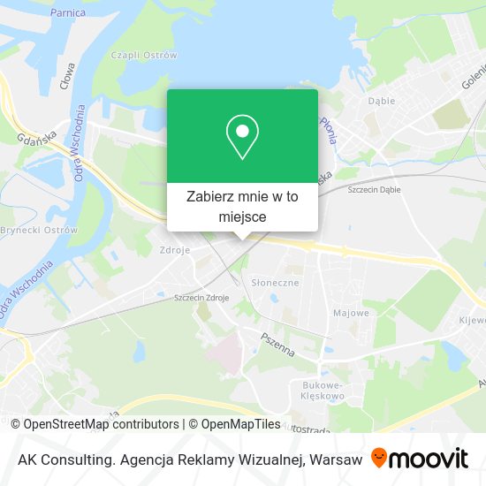 Mapa AK Consulting. Agencja Reklamy Wizualnej