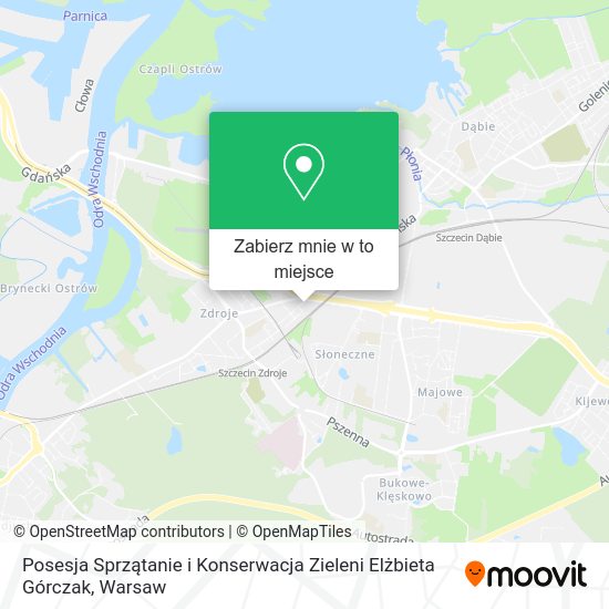 Mapa Posesja Sprzątanie i Konserwacja Zieleni Elżbieta Górczak