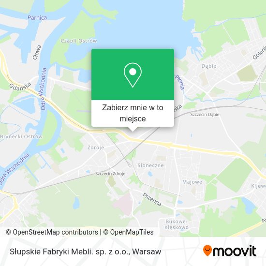 Mapa Słupskie Fabryki Mebli. sp. z o.o.