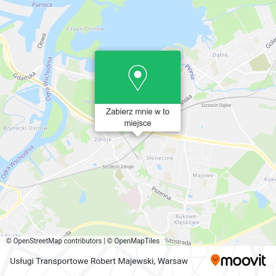 Mapa Usługi Transportowe Robert Majewski