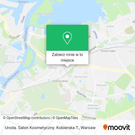 Mapa Uroda. Salon Kosmetyczny. Kobierska T.