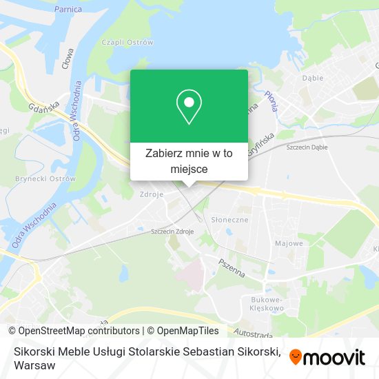 Mapa Sikorski Meble Usługi Stolarskie Sebastian Sikorski