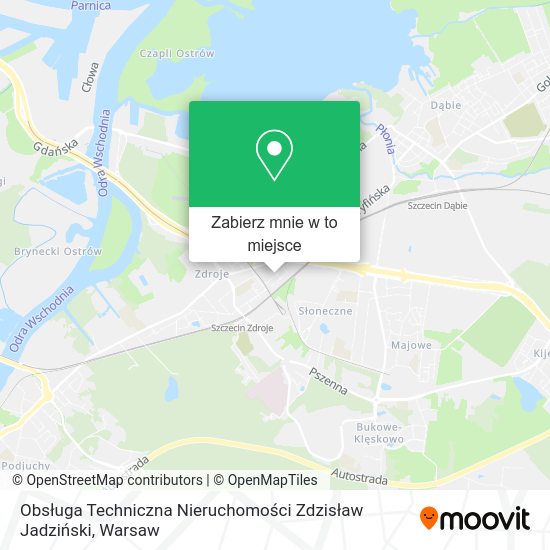 Mapa Obsługa Techniczna Nieruchomości Zdzisław Jadziński